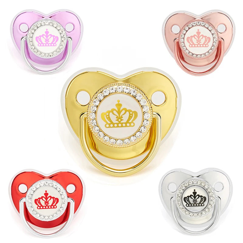 Newborn Pacifier Baby Shower Gift Bling Baby Dummy Silicone BPA Free