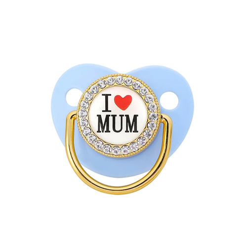 Newborn Pacifier Baby Shower Gift Bling Baby Dummy Silicone BPA Free