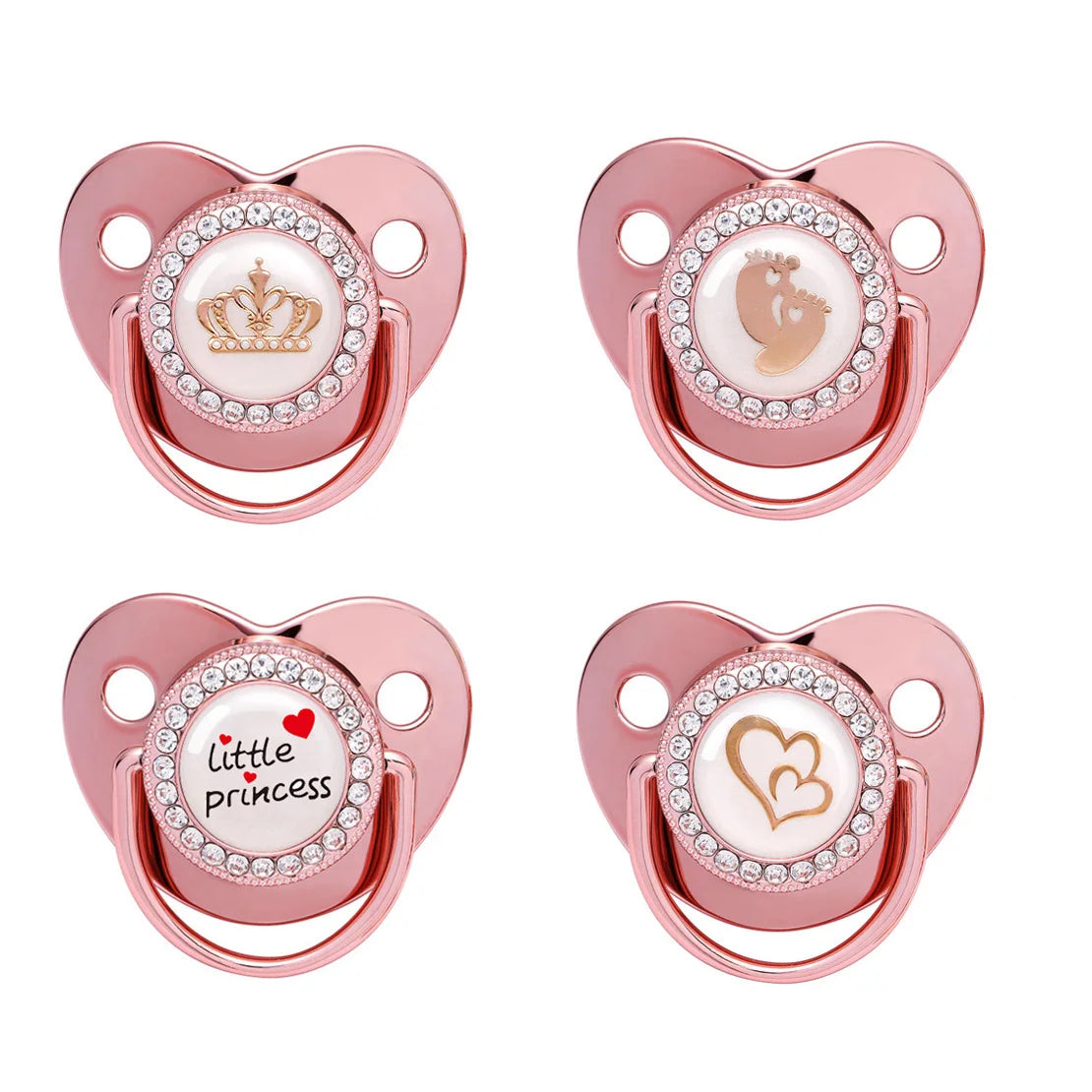 Newborn Pacifier Baby Shower Gift Bling Baby Dummy Silicone BPA Free