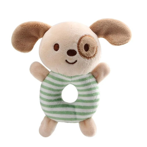 New Baby Rattle Toys Cartoon Animals Plush Infant Hand Ring Bed Toys