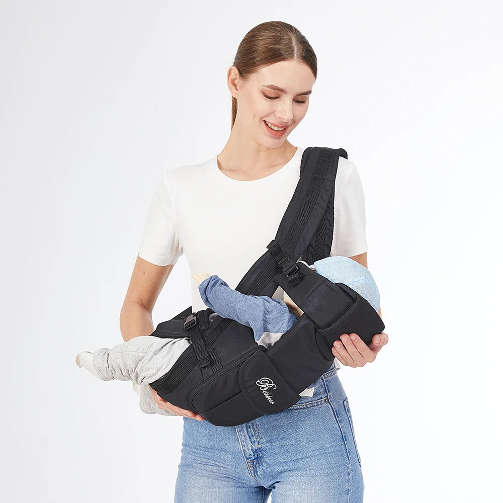 Baby Sling Carrier, 4-in-1 Ergonomic Baby Backpack Carrier, Easily