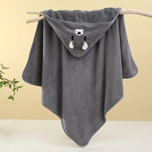Toddler Baby Hooded Towels Super Soft Newborn Kids Bathrobe Warm