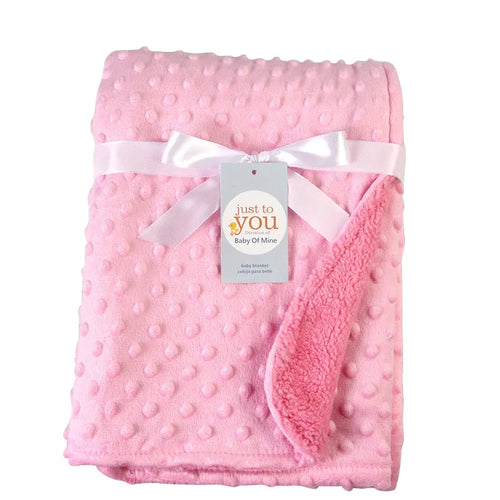 Spring Baby Blanket Warm Double Layer Swaddle Wrap Newborn Thermal
