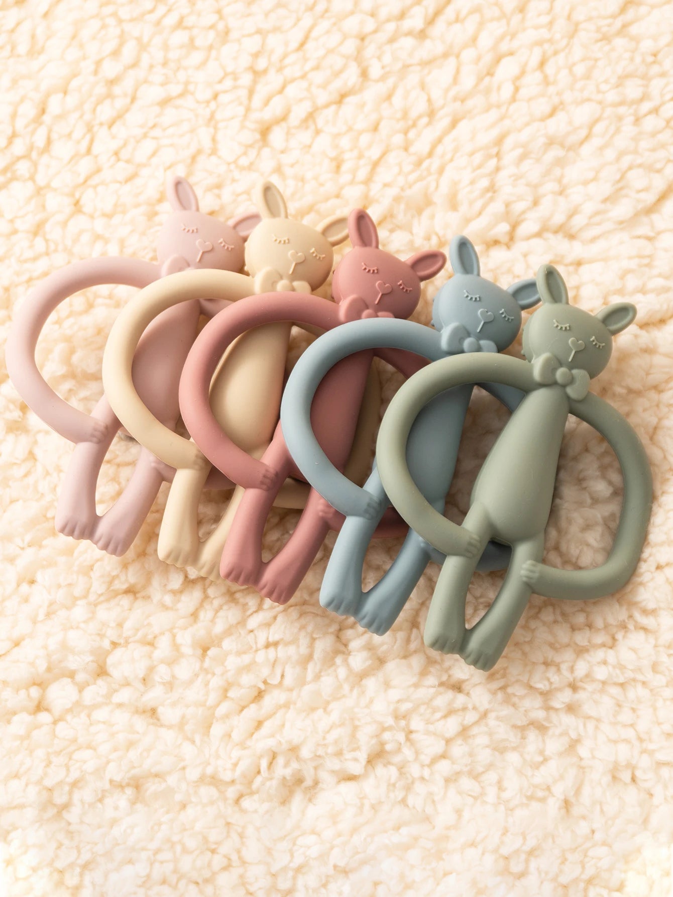 Color Kids 1PCS Silicone Teether Toys Baby Nursing Teether Gifts