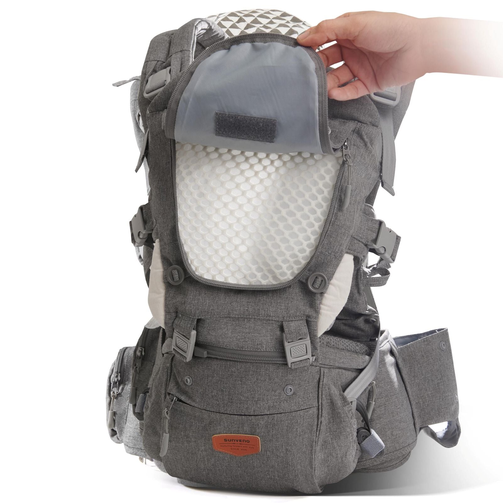Ergonomic 3-in-1 Baby Carrier and Hipseat